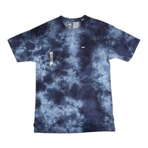 Vans Off The Wall Classic Fit Blue Tie-Dye Tee Mens Medium NWT $45